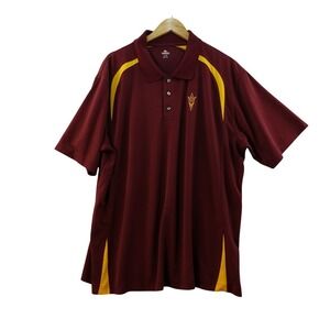 Arizona State Sun Devils Mens 2XL Maroon Gold Polo Sports Shirt Knights Apparel